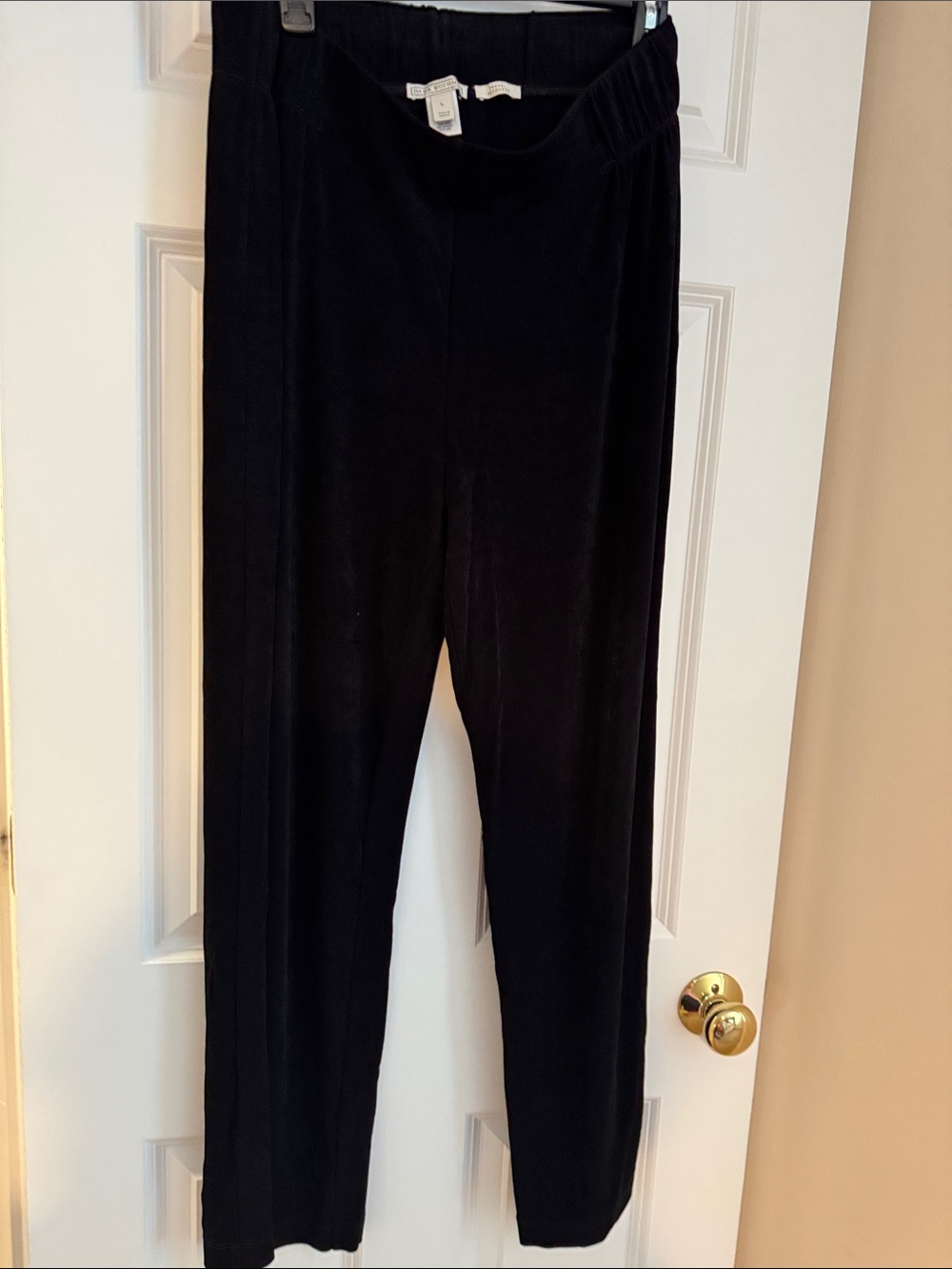 Dana Buchman Black Straight-Leg Travel Pants